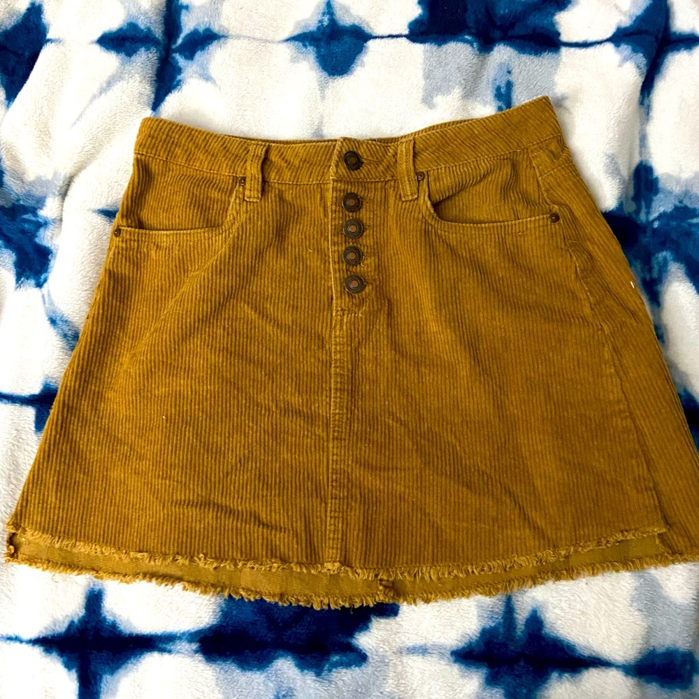 Super Cute Corduroy Mini-Skirt
